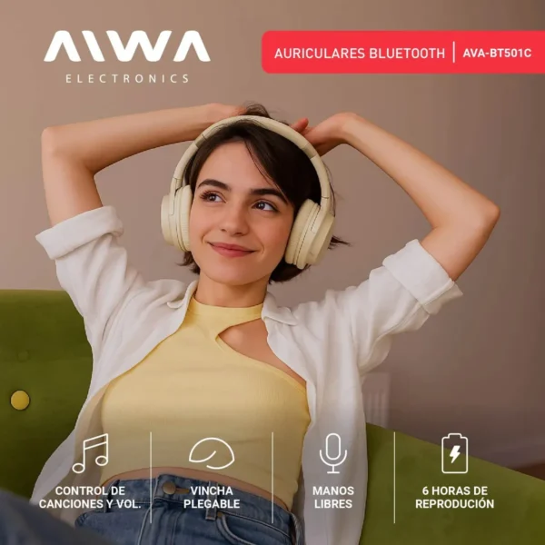 501_4 Auriculares Aiwa BT501 Luces Led