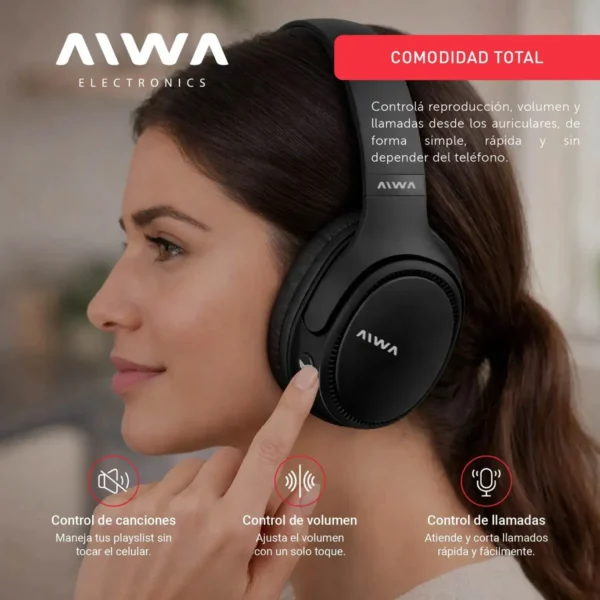 602c16 Auriculares Aiwa AVB602C Negro