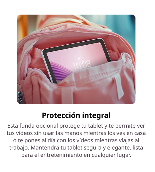 LT1_3 Tablet Lenovo Tab (con Funda + Earbuds)