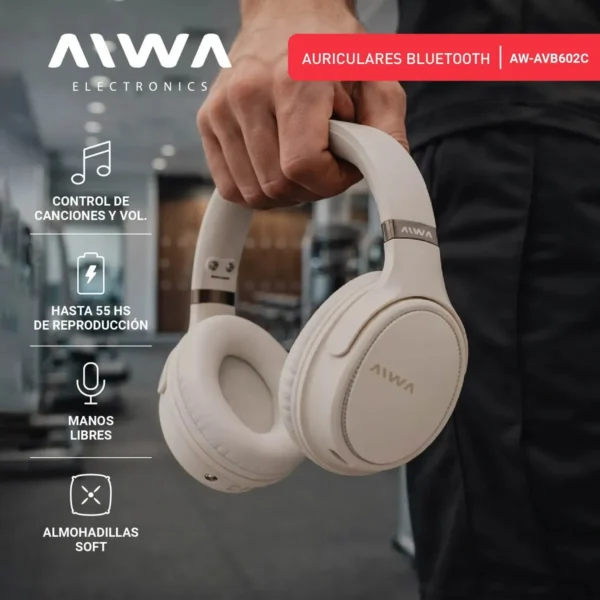 602c4 Auriculares Aiwa AVB602C Blanco