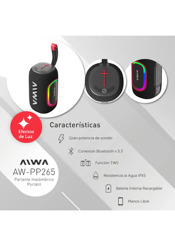Parlante Aiwa Waterproof AWPP265