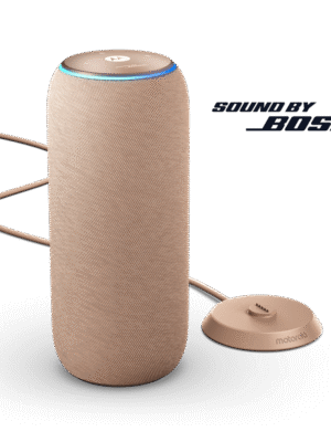 moto1 Parlante Moto Sound Flow transmisión Wi-Fi Beige