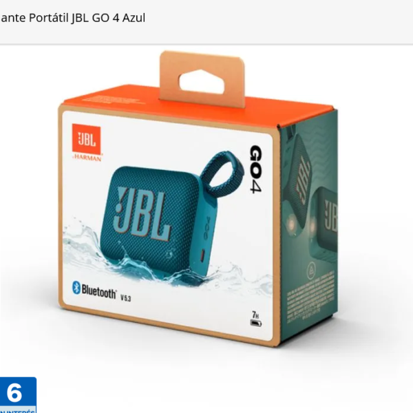 10 Parlante Portátil JBL GO 4 Azul
